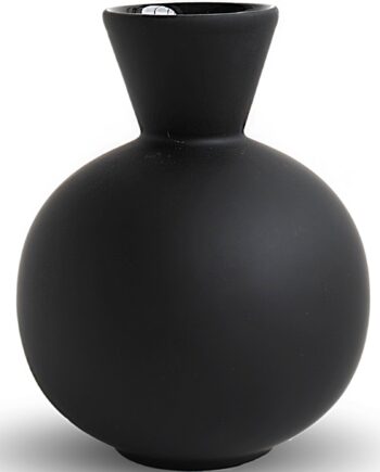 Trumpet Vase  16 Cm  Sort