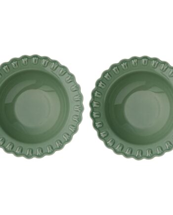 Tulipa Dyb Tallerken 23 Cm  2 Pak  Verona Grøn