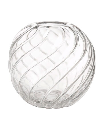 Twist Ball Vase 20 Cm  Glas