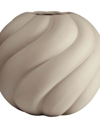 Twist Ball Vase 20 Cm  Sand