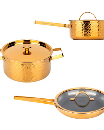 Vargen   Thor Brassa Gryde  Og Stegepandesæt 3 Dele