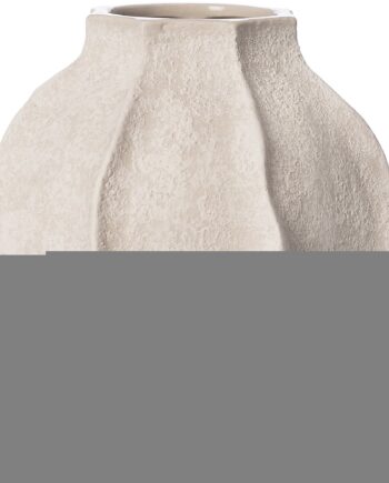 Vase Stentøj 24 Cm  Naturhvidt