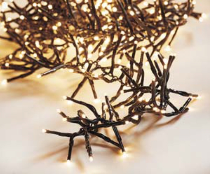 Conzept Klyngelyskæde 4 5 Meter   768led Varm Hvid