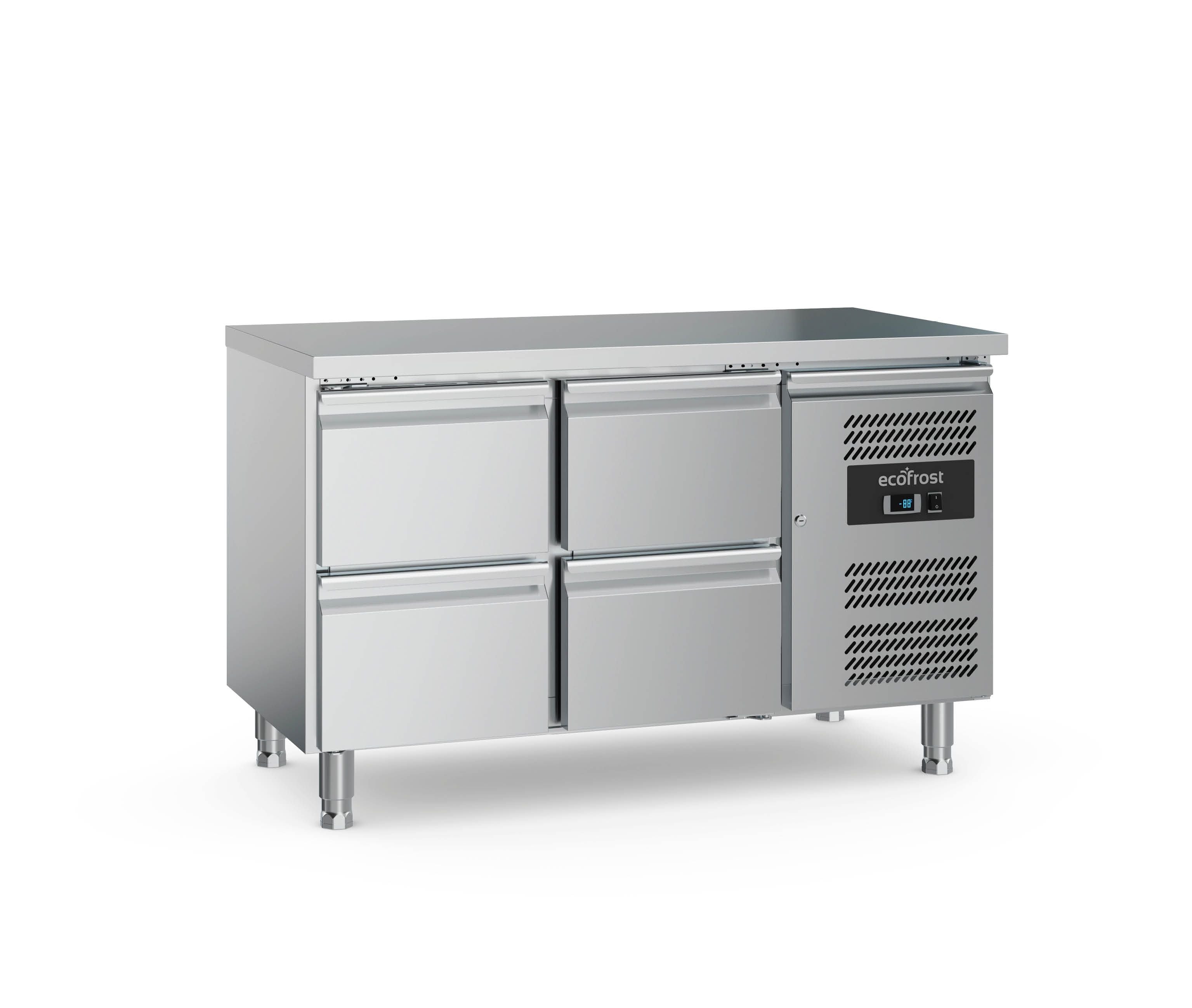 Kølebord   4 Skuffer   700 Mm Dyb