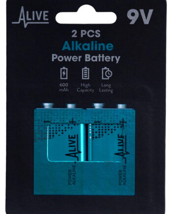 Alkaline Batterier 9v 6lr61 2 Pak