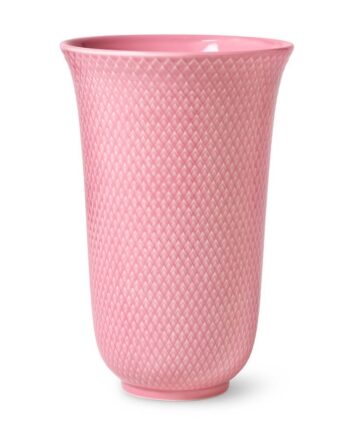 Lyngby Porcelæn Rhombe Color Vase H20 Rosa