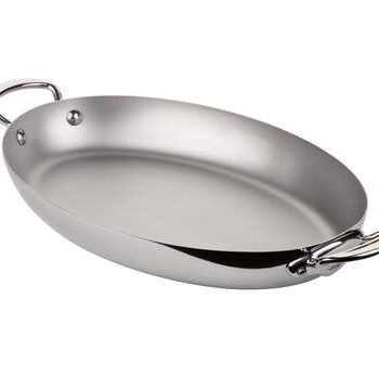 Mauviel Cook Style Stegepande Med 2 Greb Oval 30 Cm